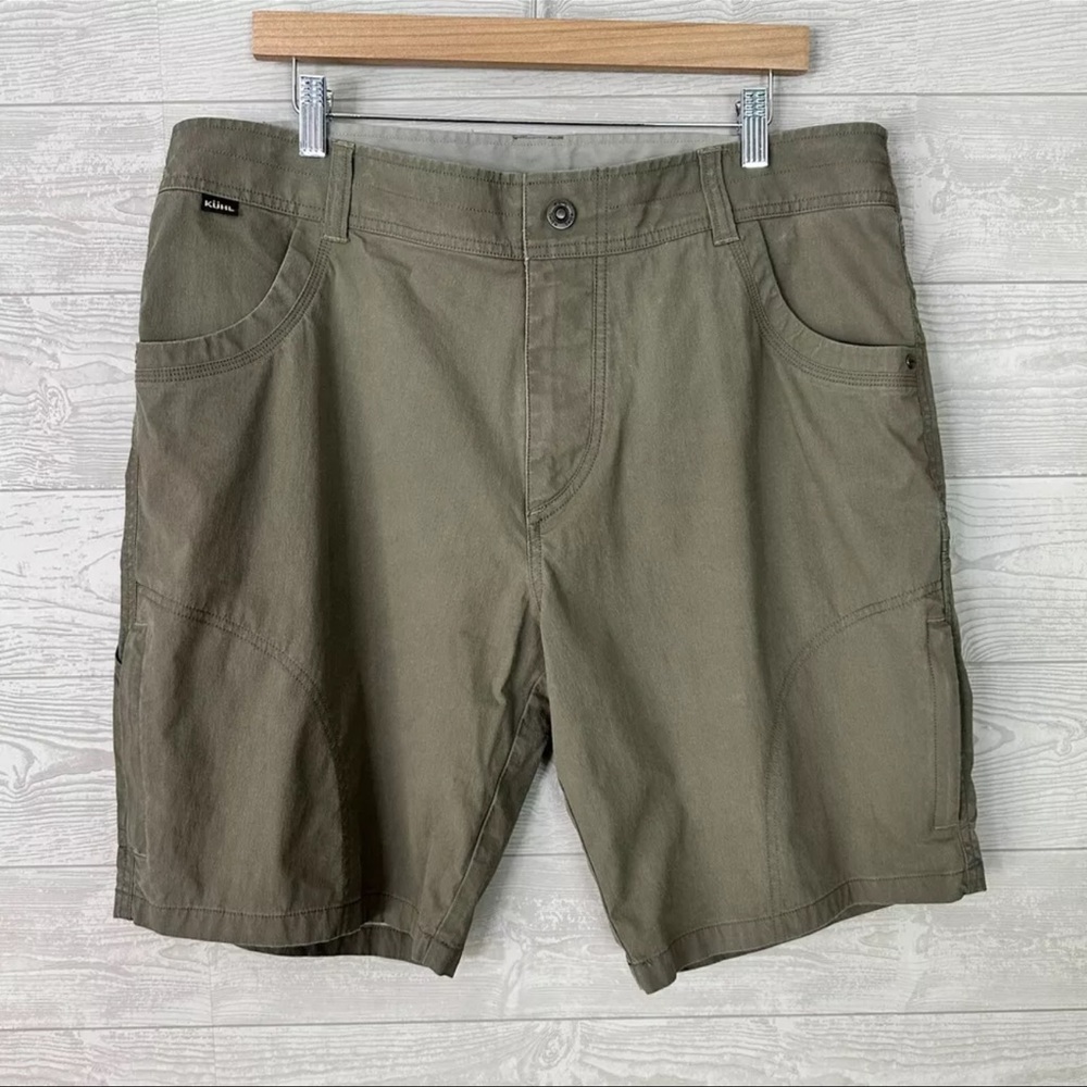Kuhl Men’s Vintage Patina Dyed Shorts Army Green Size 38